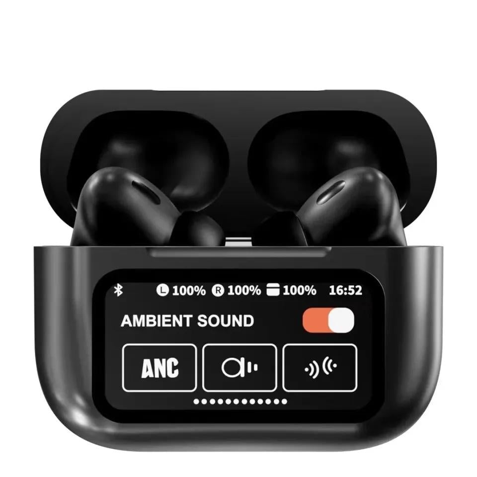 Black Airpods With Long-Lasting Battery & Active Noise Cancellation NexaMart 