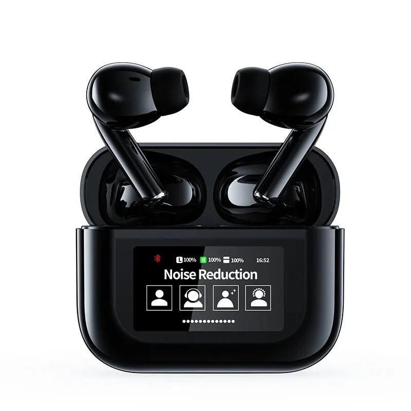 Black Airpods With Long-Lasting Battery & Active Noise Cancellation NexaMart 